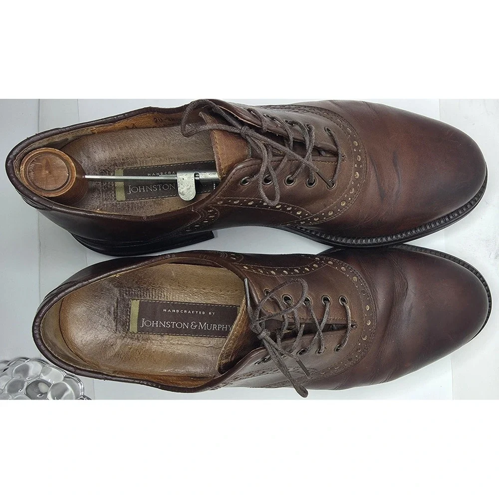J.Murphy By Johnston Murphy Saddle Shoes Brown/Brown Mens 11 M